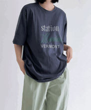 [UNISEX]마운틴 하프 슬리브 티셔츠
